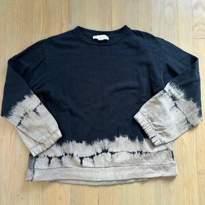 Stella McCartney Tie Dye Ombre Long Sleeve Crewneck Cropped Boxy Size Medium